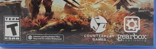 Godfall, the ESRB box on its front