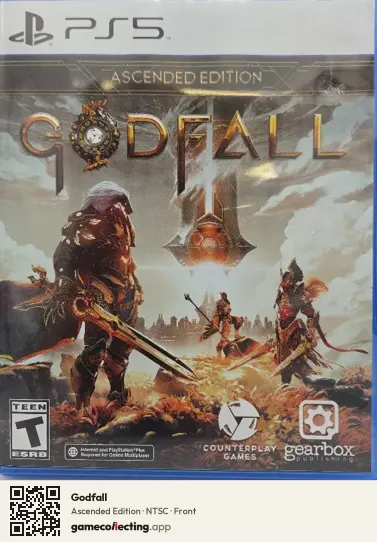 Godfall PlayStation 5, NTSC box front