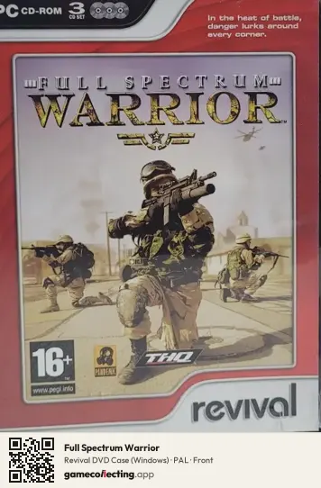 Full Spectrum Warrior Computer, PAL box front