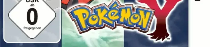 Pokémon Y, the USK square on its front