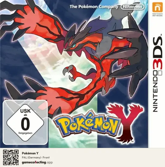 Pokémon Y Nintendo 3DS, Germany box front