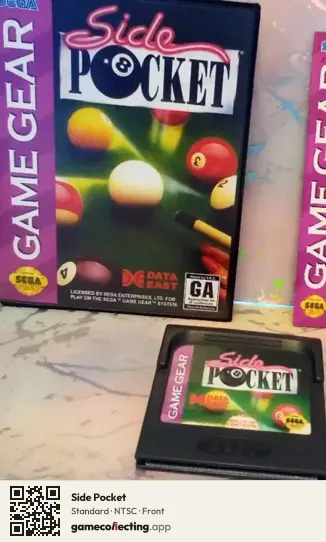 Side Pocket Sega Game Gear, NTSC box front