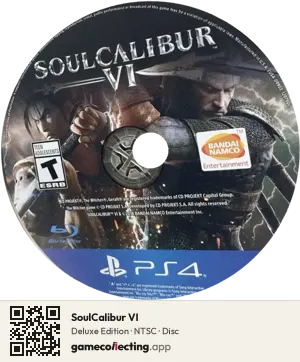 SoulCalibur VI PlayStation 4, NTSC disc