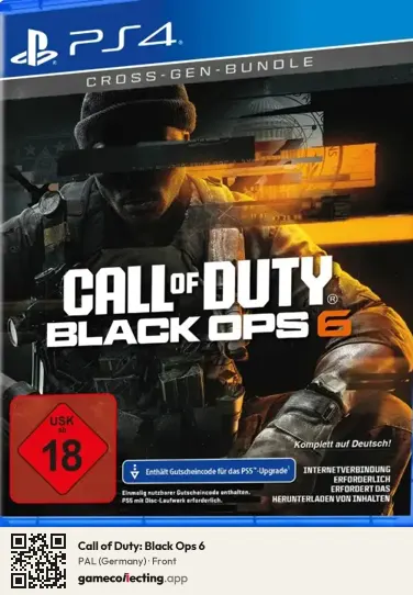 Call of Duty: Black Ops 6 PlayStation 4, Germany box front