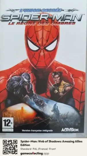 Spider-Man: Web of Shadows: Amazing Allies Edition PlayStation Portable, France box front