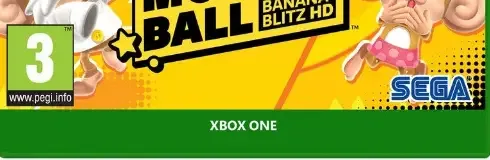 Super Monkey Ball: Banana Blitz HD, the PEGI square on its front