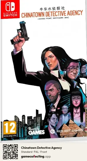 Chinatown Detective Agency Nintendo Switch, PAL box front