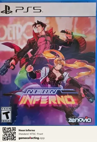 Neon Inferno PlayStation 5, NTSC box front