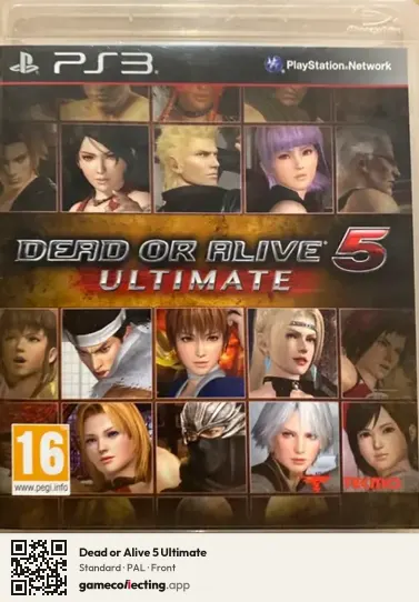 Dead or Alive 5 Ultimate PlayStation 3, PAL box front