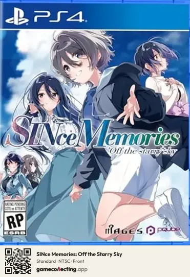 SINce Memories: Off the Starry Sky PlayStation 4, NTSC box front