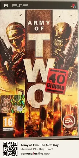Army of Two: The 40th Day PlayStation Portable, Italy box front