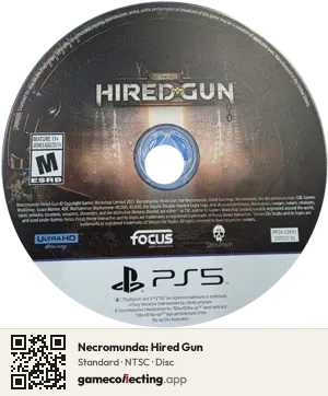 Necromunda: Hired Gun PlayStation 5, NTSC disc