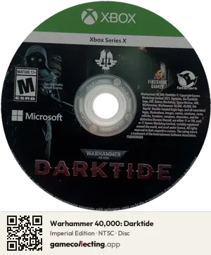 Warhammer 40,000: Darktide Xbox Series X, NTSC disc
