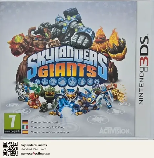 Skylanders: Giants Nintendo 3DS, PAL box front