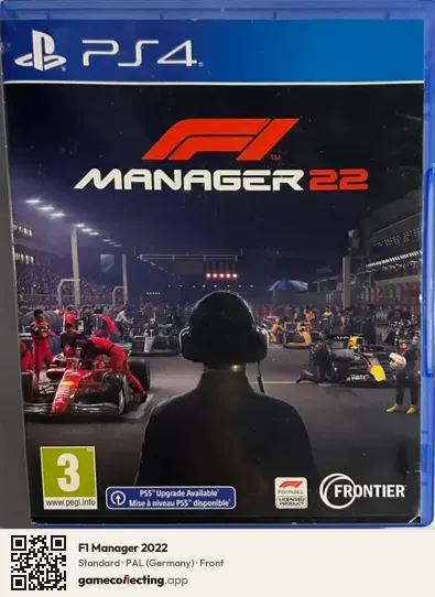 F1 Manager 2022 PlayStation 4, Germany box front