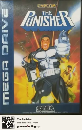 The Punisher Sega Mega Drive / Genesis, PAL box front