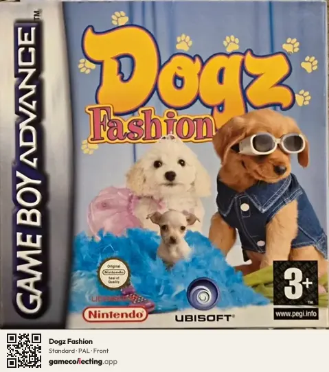 Dogz Fashion Game Boy Advance, PAL box front