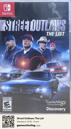 Street Outlaws: The List Nintendo Switch, NTSC box front