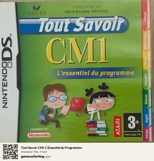 Tout Savoir CM1: L'Essentiel du Programme Nintendo DS, PAL box front