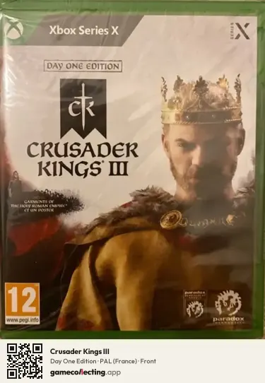 Crusader Kings III Xbox Series X, France box front