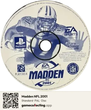 Madden NFL 2001 PlayStation, PAL disc