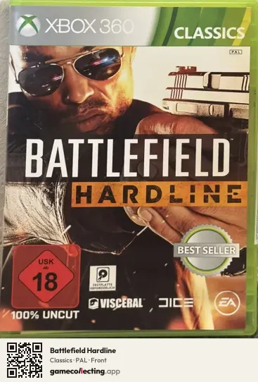 Battlefield Hardline Xbox 360, PAL box front