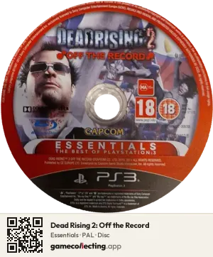 Dead Rising 2: Off the Record PlayStation 3, PAL disc