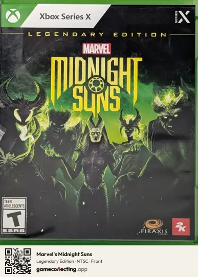 Marvel's Midnight Suns Xbox Series X, NTSC box front