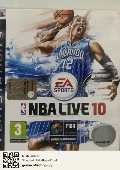 NBA Live 10 PlayStation 3, Italy box front