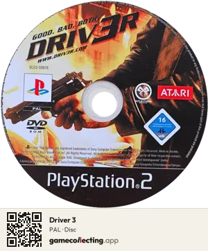 Driver 3 PlayStation 2, PAL disc
