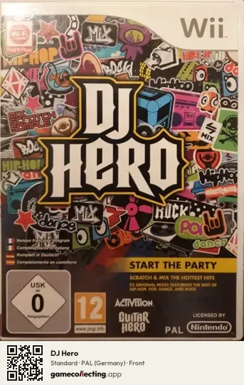 DJ Hero Nintendo Wii, Germany box front