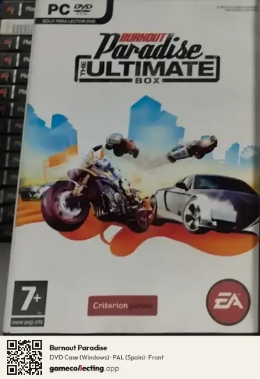 Burnout Paradise Computer, Spain box front