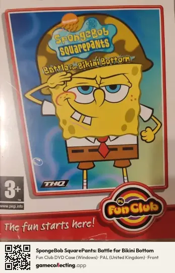 SpongeBob SquarePants: Battle for Bikini Bottom Computer, United Kingdom box front
