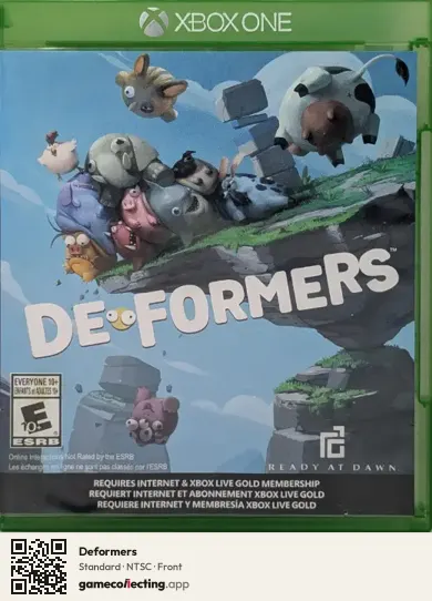 Deformers Xbox One, NTSC box front
