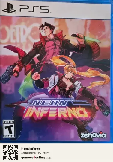 Neon Inferno PlayStation 5, NTSC box front
