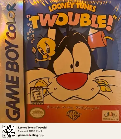 Looney Tunes: Twouble! Game Boy Color, NTSC box front