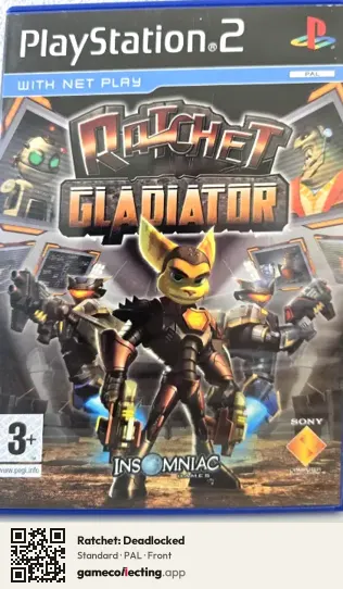 Ratchet: Deadlocked PlayStation 2, PAL box front