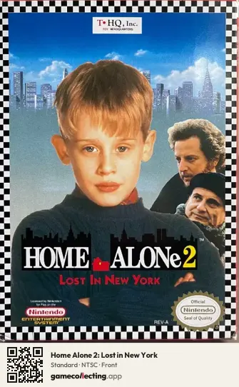 Home Alone 2: Lost in New York Nintendo Entertainment System, NTSC box front