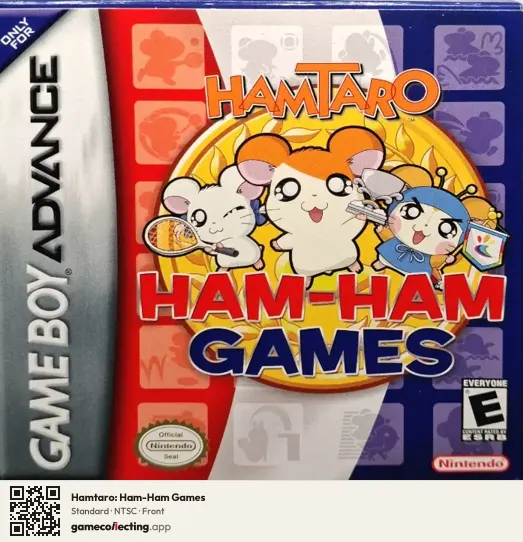 Hamtaro: Ham-Ham Games Game Boy Advance, NTSC box front