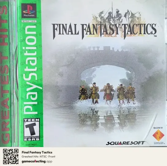 Final Fantasy Tactics PlayStation, NTSC box front