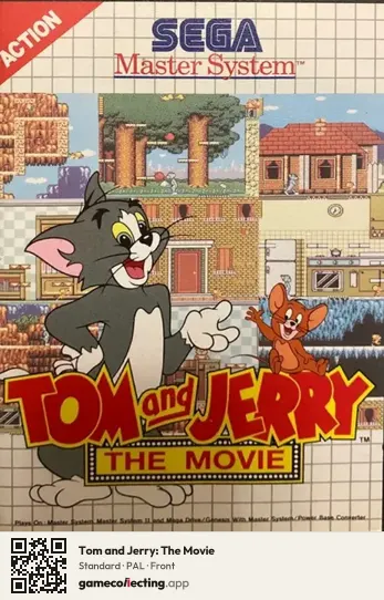 Tom and Jerry: The Movie Sega Master System, PAL box front