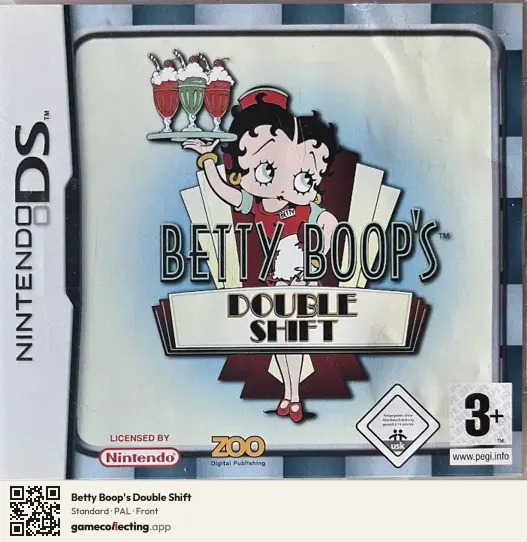Betty Boop's Double Shift Nintendo DS, PAL box front