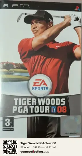 Tiger Woods PGA Tour 08 PlayStation Portable, France box front