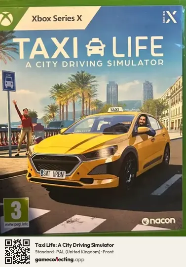 Taxi Life: A City Driving Simulator Xbox Series X, United Kingdom box front