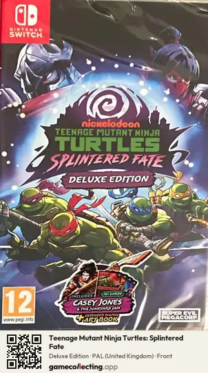 Teenage Mutant Ninja Turtles: Splintered Fate Nintendo Switch, United Kingdom box front