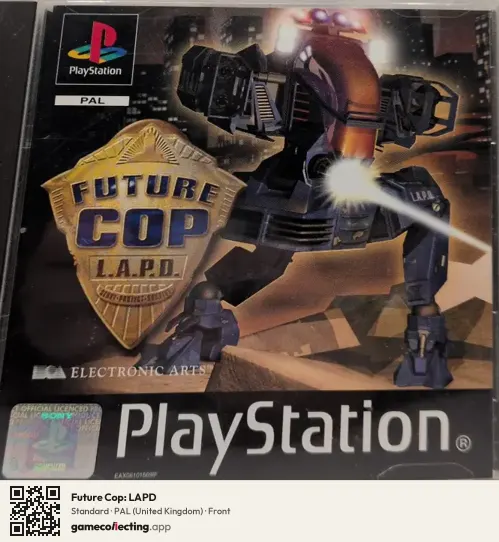 Future Cop: LAPD PlayStation, United Kingdom box front