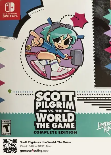 Scott Pilgrim vs. the World: The Game Nintendo Switch, NTSC box front
