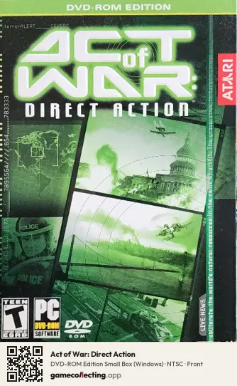 Act of War: Direct Action Computer, NTSC box front
