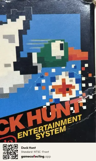 Duck Hunt Nintendo Entertainment System, NTSC box front