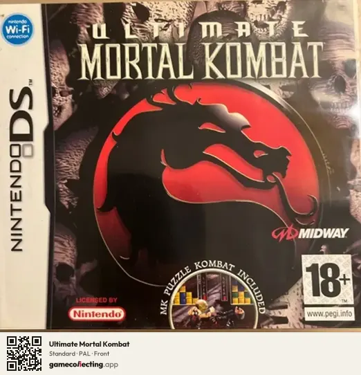 Ultimate Mortal Kombat Nintendo DS, PAL box front